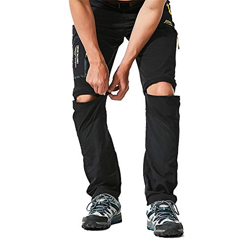 Pantalones Trekking Hombre, Chickwin Impermeables Pantalones De Carga Pantalón Militares De Trabajo De Combate para Exteriores para Acampar Senderismo Caminar Escalada (Negro,5XL)