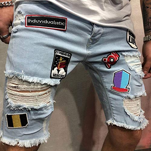 Pantalones Vaqueros Hombre Casuales Moda Pantalones Vaqueros Rotos Hombre Jeans Trend Corto Pantalones Pants Skinny Pantalon Ropa Fitness Hombre Jeans Largos Pantalones vpass