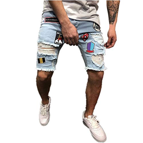 Pantalones Vaqueros Hombre Casuales Moda Pantalones Vaqueros Rotos Hombre Jeans Trend Corto Pantalones Pants Skinny Pantalon Ropa Fitness Hombre Jeans Largos Pantalones vpass