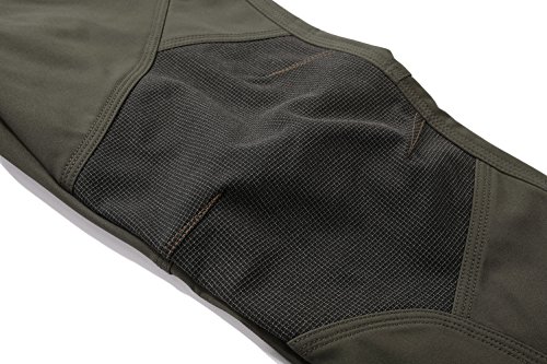 PECTNK Los Pantalones al Aire Libre de los Hombres Que Son de Fleece Impermeable de c¨¢scara Blanda 815A Ejercito Verde XL