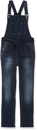 Pepe Jeans Chalk Bowie Pantalones de Peto, (10oz Dark Used True Blue Od Bleu Denim 000), 2 años para Niñas