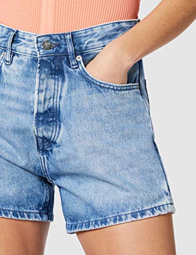 Pepe Jeans DUA Short Bañador, Azul (Denim 000), 36 (Talla del Fabricante: 26) para Mujer
