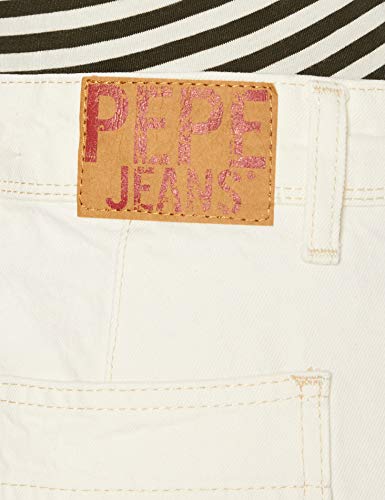Pepe Jeans Groove Ecru Vaqueros evasé, Blanco (Denim 000), W27/L30 (Talla del Fabricante: 27) para Mujer