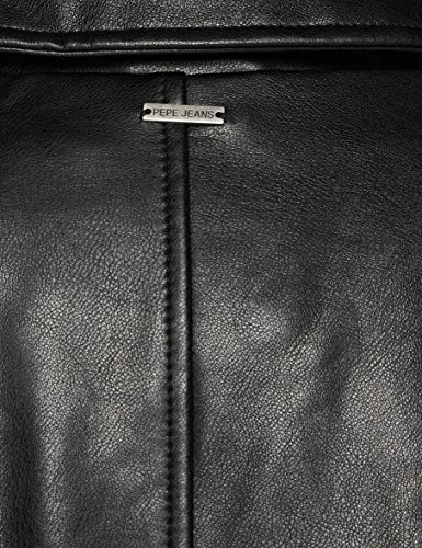 Pepe Jeans GWEN Chaqueta de cuero de imitación, Negro (Black 999), Small para Mujer