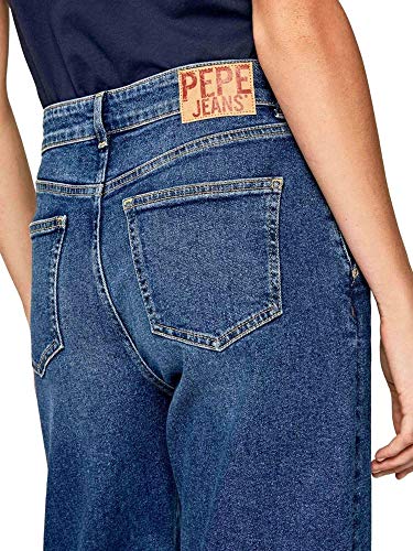 Pepe Jeans Ivory Vaqueros Straight, Azul (Denim 000), W34/L30 (Talla del Fabricante: 34) para Mujer