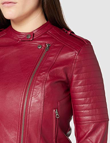 Pepe Jeans LENNA Chaqueta de Cuero, Rojo (287), Large para Mujer