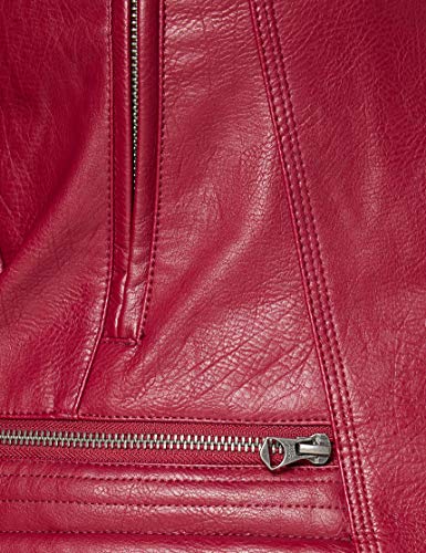 Pepe Jeans LENNA Chaqueta de Cuero, Rojo (287), Large para Mujer