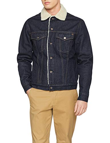 Pepe Jeans Pinner Chaqueta Vaquera, Azul (Raw DLX Denim 000), X-Large para Hombre
