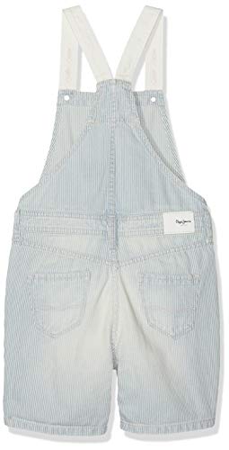 Pepe Jeans Pitch Pantalones de Peto, Azul (10Oz Washed Hickory Denim Denim 000), 13-14 años (Talla del Fabricante: 14) para Niñas