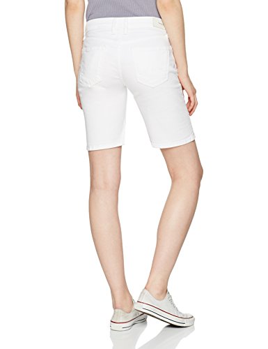 Pepe Jeans Poppy PL800493 Pantalones cortos, Blanco (Optic White Ta2), 27W para Mujer