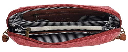 Pepe Jeans Porto Bolso de Mano Rojo 20x11x4 cms Poliéster