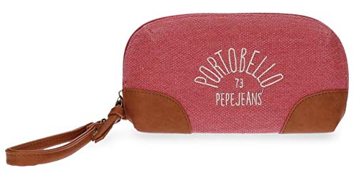 Pepe Jeans Porto Bolso de Mano Rojo 20x11x4 cms Poliéster