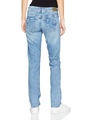 Pepe Jeans Saturn Jeans, Azul (Medium Used Wiser Wash Denim Wz3), 24W / 32L para Mujer