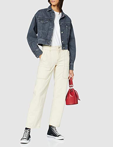 Pepe Jeans Sue Chaqueta Vaquera, Negro (Archive Black Used 000), X-Large para Mujer