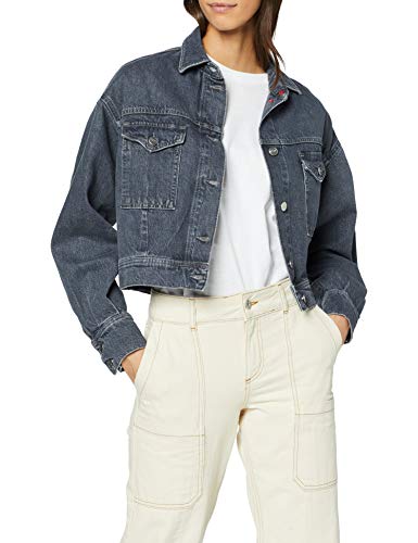 Pepe Jeans Sue Chaqueta Vaquera, Negro (Archive Black Used 000), X-Large para Mujer