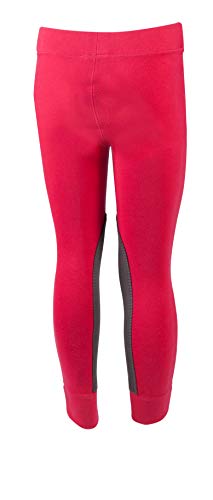 PFIFF 102603 Ella - Leggings de equitación para niña, Color Rosa y Gris 152