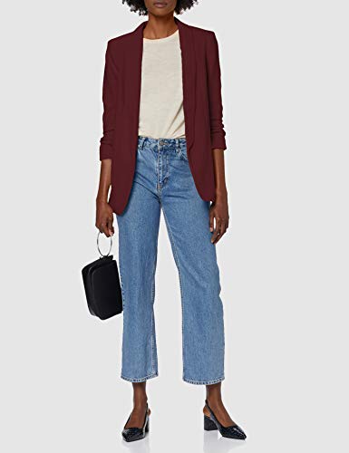 PIECES 17090996 Chaqueta de Traje, Rojo (Port Royale Port Royale), 42 (Talla del Fabricante: Large) para Mujer