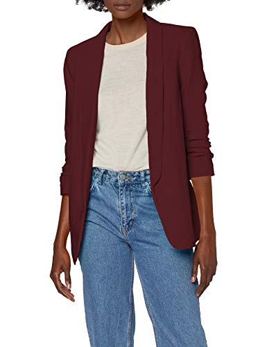 PIECES 17090996 Chaqueta de Traje, Rojo (Port Royale Port Royale), 42 (Talla del Fabricante: Large) para Mujer