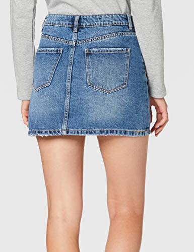 Pimkie Pbs20 K-Denim Faldas Casuales de Mujer, Bleu Moyen, 38