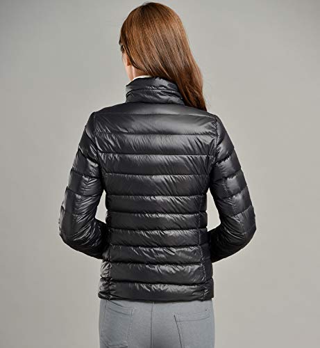 Plumas Mujer Ligero Plumiferos Ligeros Mujer Abrigo Plumas Ultralight Plumon Chaqueta Plumifero Corto Fino Abrigos Señora Chaquetas Invierno Cazadoras Chaquetones Casacas Tallas Grandes Negro
