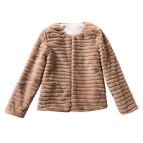 POLP Abrigos mujer Abrigos Pelo Mujer Invierno Rosa Caliente Chaqueta Manga Larga Capucha Abrigos de Pelo Mujer Invierno Caqui Abrigos Corto emulational Abrigos Pelo Mujer Invierno Negro