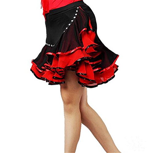 práctica de la danza femenina falda / falda de la formación de baile latino de las mujeres / ropa de baile de figuras , red , xxxl
