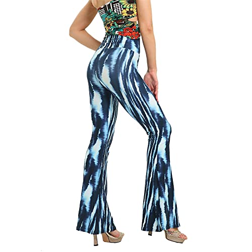 Primavera Y Verano Nalgas Ajustadas Pantalones Acampanados Estampados Pantalones De Mujer Pantalones Casuales