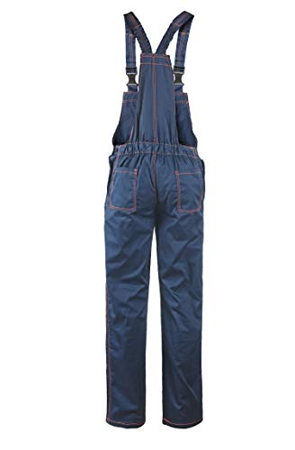 Primo - Pantalones con Peto de Trabajo para Hombre - Azul 52