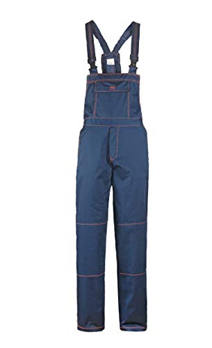 Primo - Pantalones con Peto de Trabajo para Hombre - Azul 52