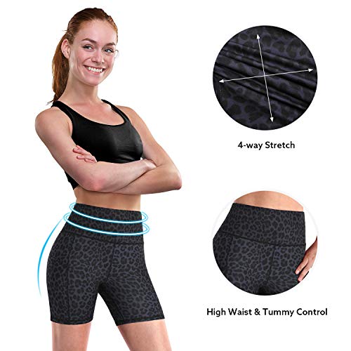 Promover Pantalones Cortos de Yoga para Mujer Leggings de Cintura Alta con Bolsillos Control de Abdomen Leggings de Yoga Pantalones de Entrenamiento