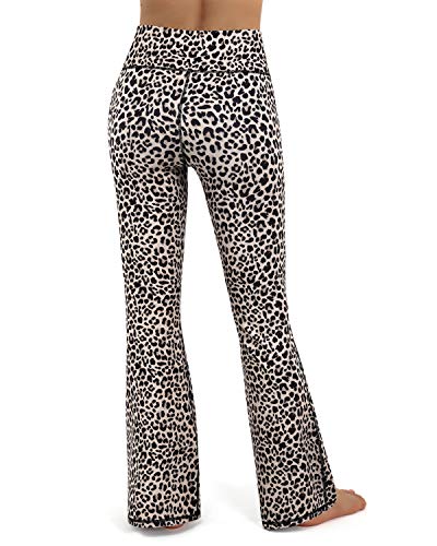 Promover Pantalones de Yoga Bootcut con bBolsillos para Mujer Pantalones de Trabajo de Cintura Alta para Entrenamiento con Control de Barriga