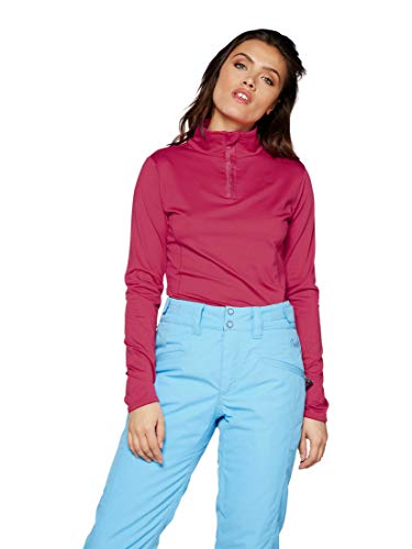 Protest Fabrizoy 1/4 Forro Polar, Mujer, Granate, 40