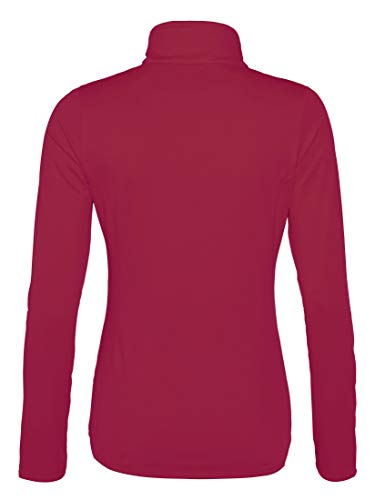 Protest Fabrizoy 1/4 Forro Polar, Mujer, Granate, 40