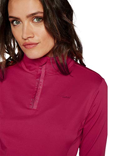 Protest Fabrizoy 1/4 Forro Polar, Mujer, Granate, 40