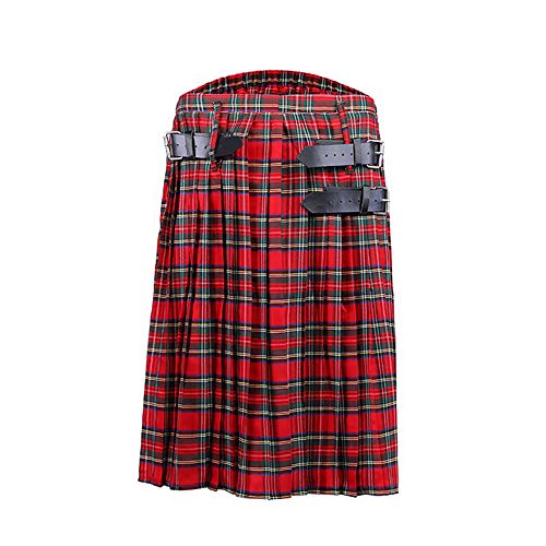 Puimentiua Falda Escocesa para Hombre Kilt Tradicional Escocés de Cuadros Escoceses
