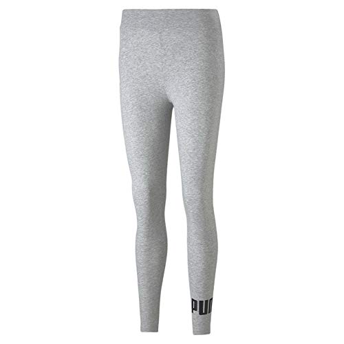 PUMA ESS Logo Leggings, Malla, Light Gray Heather, Talla M
