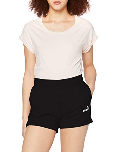 PUMA ESS Sweat Shorts TR Pants, Mujer, Cotton Black, XS