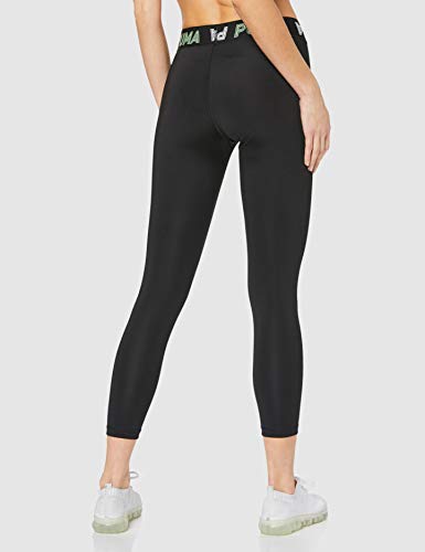 PUMA Modern Sports Banded 7/8 Leggings Mallas Deporte, Mujer, Puma Black-Mist Green, L