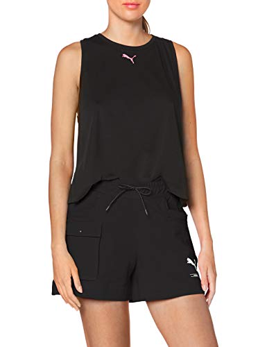 PUMA Nu-Tility 4` Shorts Pantalones Cortos, Mujer, Puma Black, L