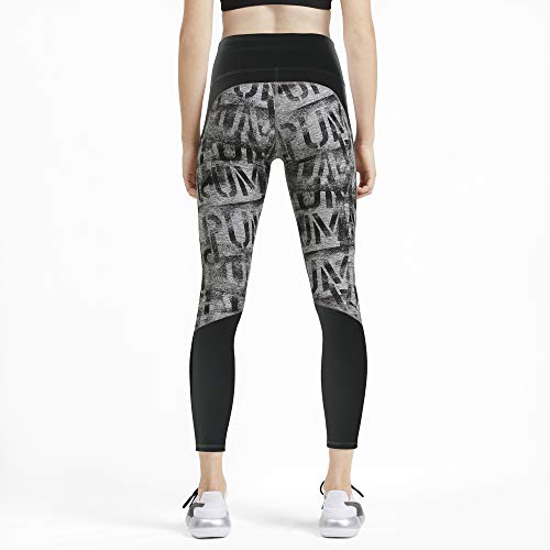 PUMA Studio 7/8 Graphic Tight Mallas Deporte, Mujer, Medium Gray Heather, M