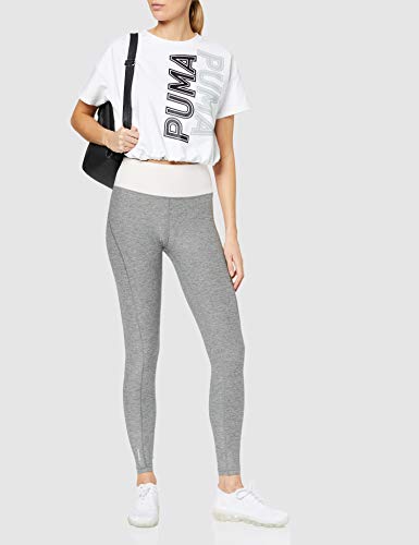 PUMA Studio Luxe Eclipse 7/8 Tight Mallas Deporte, Mujer, Medium Gray Heather-Rosewater, M