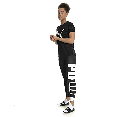 PUMA VarsityTight Pants, Mujer, White Black, XS