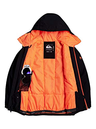 Quiksilver Morton - Chaqueta Para Nieve Para Niños 8-16 Chaqueta Para Nieve, Niños, true black, M/12