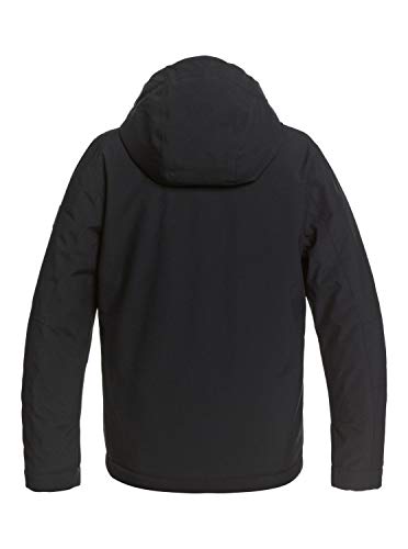Quiksilver Morton - Chaqueta Para Nieve Para Niños 8-16 Chaqueta Para Nieve, Niños, true black, M/12