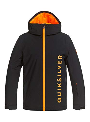 Quiksilver Morton - Chaqueta Para Nieve Para Niños 8-16 Chaqueta Para Nieve, Niños, true black, M/12