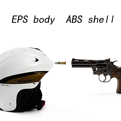 QYWSJ Casco de Esquí/Snowboard para Exteriores, Cascos de Nieve Ajustables para Casco Multipropósito de Snowboard de Deriva, para Hombres, Mujeres, Niños (L/M/S)