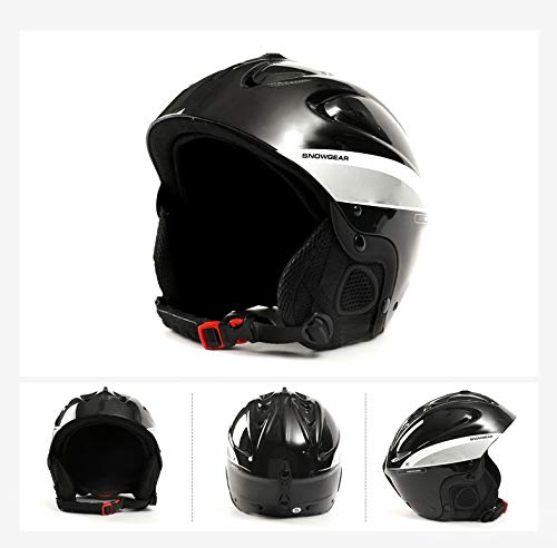 QYWSJ Casco de Esquí/Snowboard para Exteriores, Cascos de Nieve Ajustables para Casco Multipropósito de Snowboard de Deriva, para Hombres, Mujeres, Niños (L/M/S)