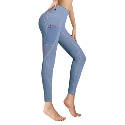 RaMokey El Nuevo Leggings Mujer Mallas de Deporte de Mujer Cintura Alta con Bolsillos Pantalon Deportivo para Running Training Estiramiento Yoga y Pilates