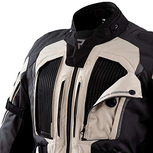 Rebelhorn Chaqueta de moto Patrol Materiales duraderos Cordura Hitena Superfabric CE-Level 2 Codos de hombro Protectos Sympatex Membrana Ventilación Elementos reflectantes Bolsillos