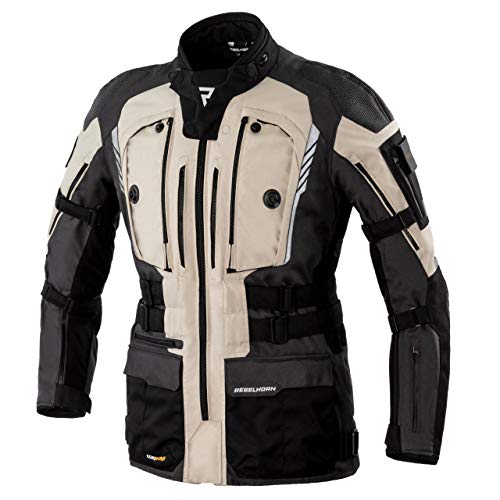 Rebelhorn Chaqueta de moto Patrol Materiales duraderos Cordura Hitena Superfabric CE-Level 2 Codos de hombro Protectos Sympatex Membrana Ventilación Elementos reflectantes Bolsillos